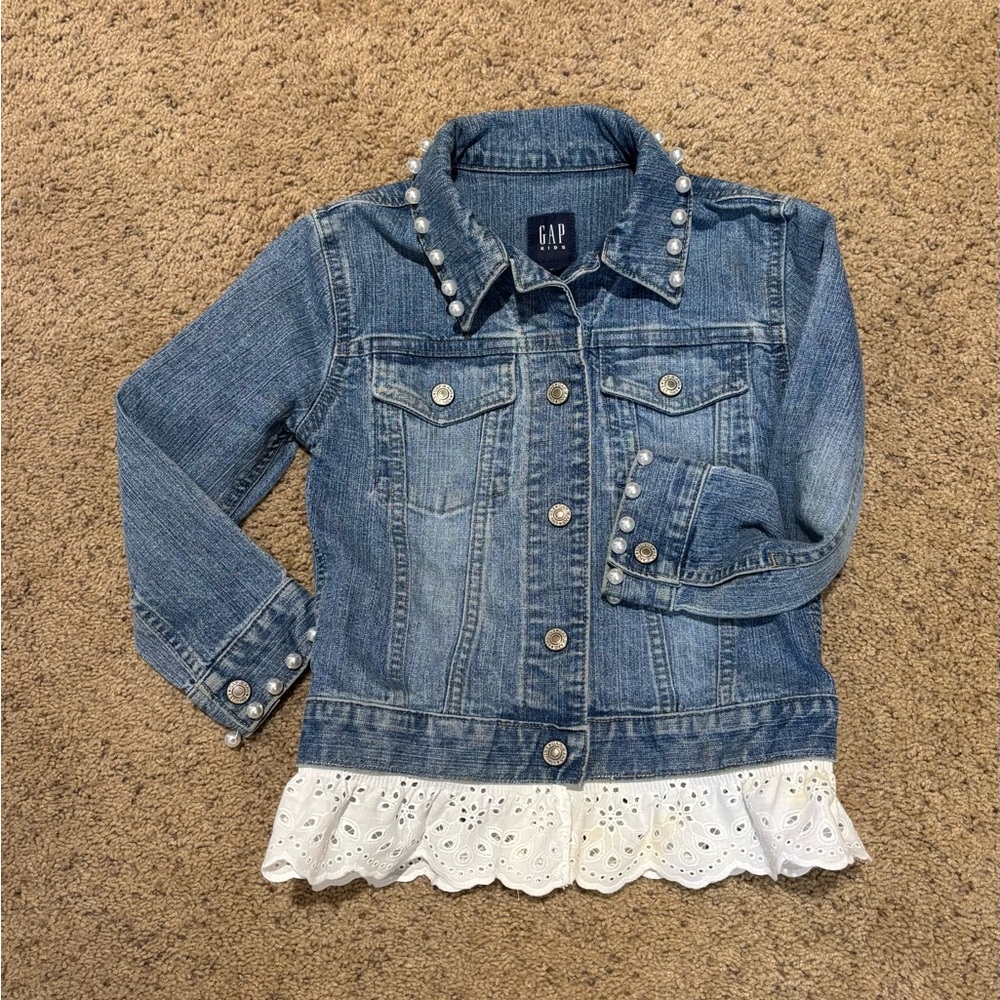 Gap Girls Jean Jacket with Embellishments, size XS (4).